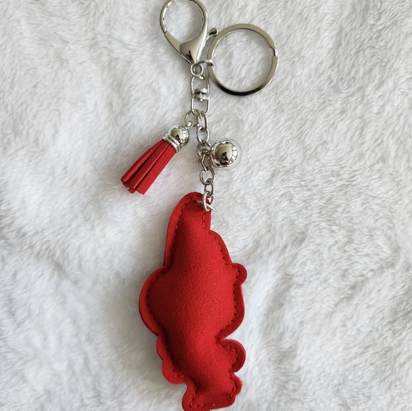 Red and Silver My Melody Rhinestone Keychain Hello Kitty - Picture 3 of 3